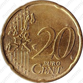 20 евро центов 2002 - Реверс