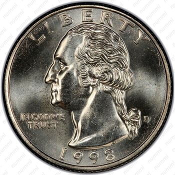 25 центов 1998 - Аверс