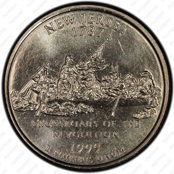 25 центов 1999, Нью-Джерси - Реверс