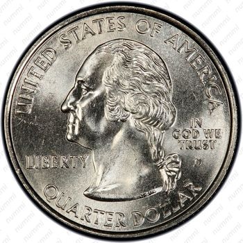 25 центов 2002, Огайо - Аверс