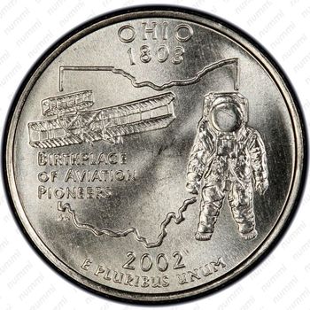 25 центов 2002, Огайо - Реверс