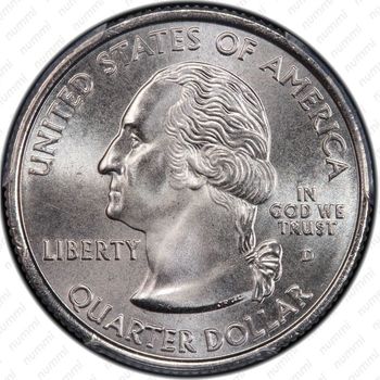 25 центов 2004, Техас - Аверс