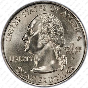 25 центов 2004, Висконсин - Аверс
