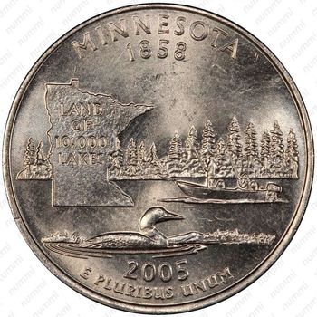 25 центов 2005, Миннесота - Реверс