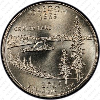 25 центов 2005, Орегон - Реверс