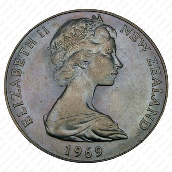 1 доллар 1969, 200 лет путешествию Капитана Кука [Австралия] - Аверс