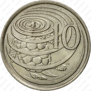 10 центов 1977 [Каймановы острова] - Реверс
