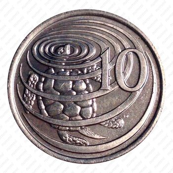 10 центов 1982, без обозначения монетного двора [Каймановы острова] - Реверс
