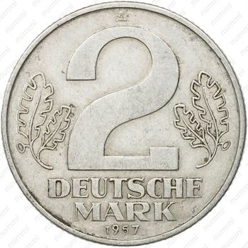 2 марки 1957 [Германия] - Реверс