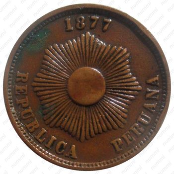 2 сентаво 1877 [Перу] - Аверс