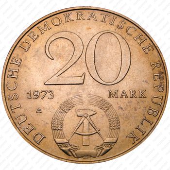 20 марок 1973, Гротеволь [Германия] - Аверс