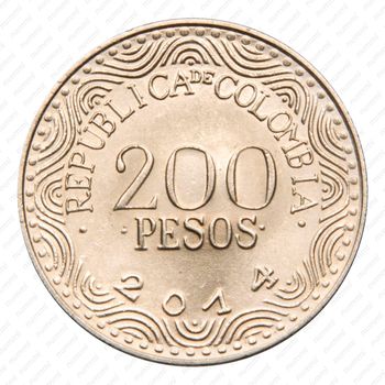 200 песо 2014 [Колумбия] - Реверс