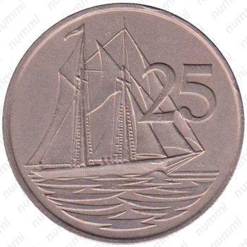25 центов 1972 [Каймановы острова] - Реверс