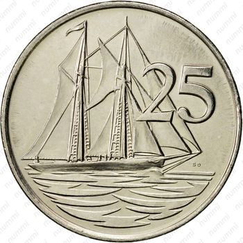 25 центов 1996 [Каймановы острова] - Реверс
