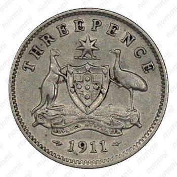 3 пенса 1911 [Австралия] - Реверс