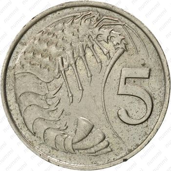 5 центов 1987 [Каймановы острова] - Реверс