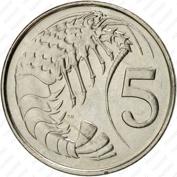 5 центов 1996 [Каймановы острова] - Реверс