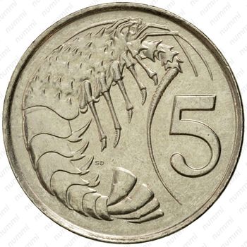 5 центов 1999 [Каймановы острова] - Реверс