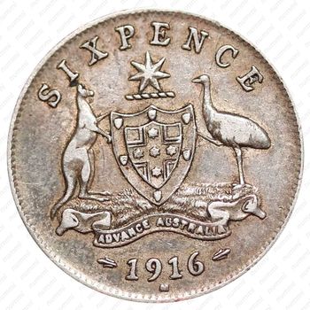 6 пенсов 1916 [Австралия] - Реверс