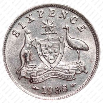 6 пенсов 1938 [Австралия] - Реверс