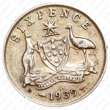 6 пенсов 1939 [Австралия] - Реверс