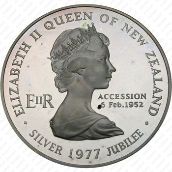 1 доллар 1977, 25 лет правления Королевы Елизаветы II и День Вайтанги [Австралия] Proof - Аверс