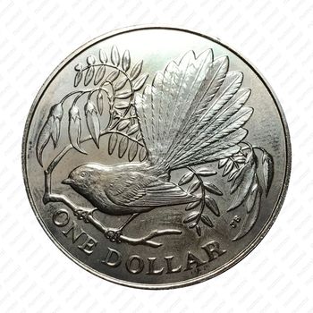 1 доллар 1980, Птицы Новой Зеландии - Веерохвостка [Австралия] - Реверс