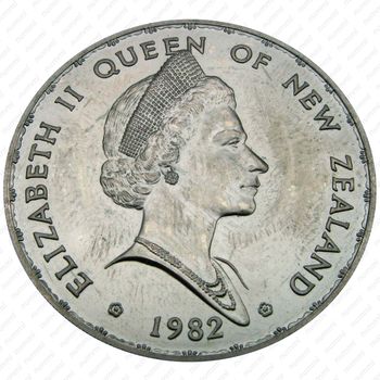1 доллар 1982, Такахе [Австралия] - Аверс