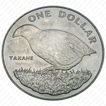 1 доллар 1982, Такахе [Австралия] - Реверс