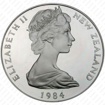 1 доллар 1984, Чёрный Робин (Остров Чатем) [Австралия] Proof - Аверс