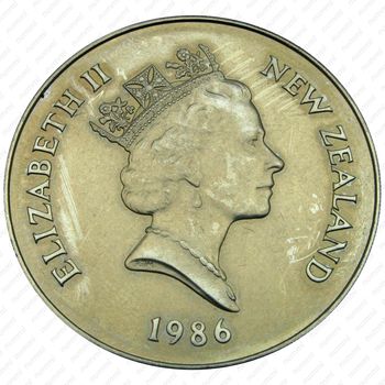 1 доллар 1986, попугай [Австралия] - Аверс