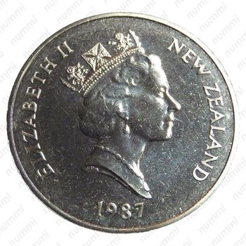 1 доллар 1987, 100 лет Национальному парку [Австралия] - Аверс