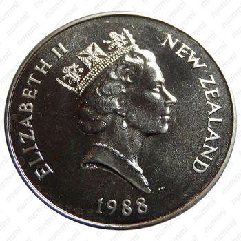 1 доллар 1988, Великолепный пингвин [Австралия] - Аверс