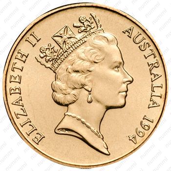1 доллар 1994, S, 10 лет выпуску монет 1 доллар [Австралия] - Аверс