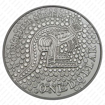 1 доллар 2001, Кенгуру [Австралия] - Реверс