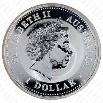 1 доллар 2001, кукабура [Австралия] - Аверс