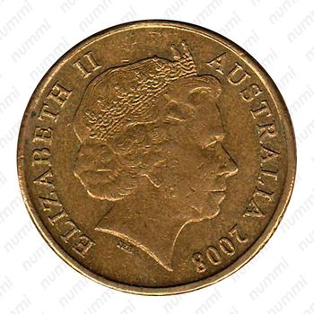 1 доллар 2008, кенгуру [Австралия] - Аверс