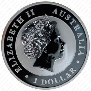 1 доллар 2010, кукабура [Австралия] - Аверс