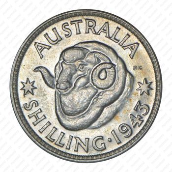 1 шиллинг 1943, без монетного двора [Австралия] - Реверс