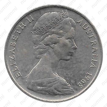 10 центов 1968 [Австралия] - Аверс