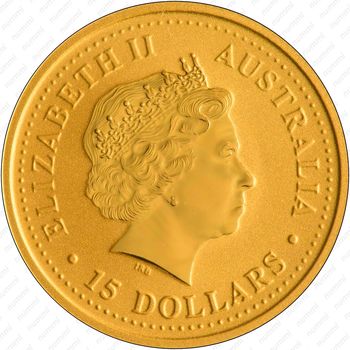 15 долларов 2004, Восточный календарь - Год Обезьяны [Австралия] - Аверс