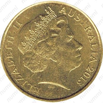 2 доллара 2013, 60 лет коронации Королевы Елизаветы II [Австралия] - Аверс