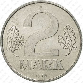 2 марки 1978 [Германия] - Реверс