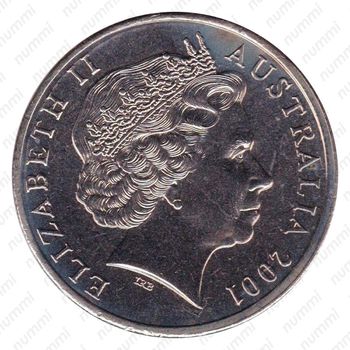 20 центов 2001, северные территории [Австралия] - Аверс