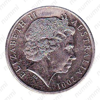 20 центов 2001, Тасмания [Австралия] - Аверс