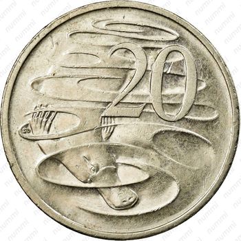 20 центов 2001, утконос [Австралия] - Реверс
