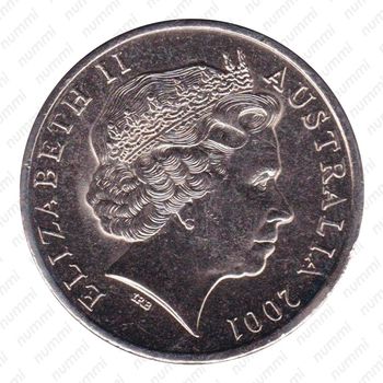 20 центов 2001, западные территории [Австралия] - Аверс