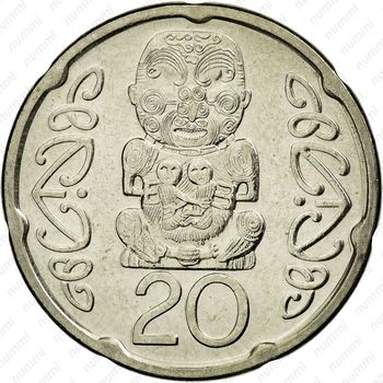 20 центов 2006, Медно-никелевый сплав (не магнетик) [Австралия] - Реверс