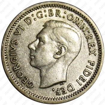 3 пенса 1951, PL, знак монетного двора: "PL" - Лондон [Австралия] - Аверс