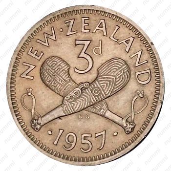 3 пенса 1957 [Австралия] - Реверс
